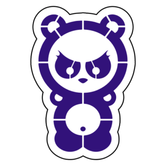 Dangerous Panda Sticker (Purple)